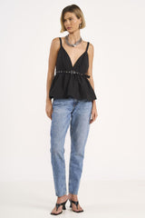 Calça Jeans Colcci Azul Clara Mom Cintura Alta