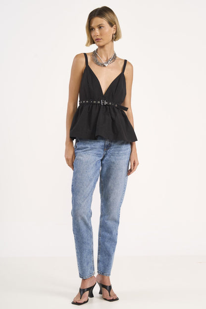 Calça Jeans Colcci Azul Clara Mom Cintura Alta
