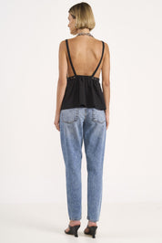 Calça Jeans Colcci Azul Clara Mom Cintura Alta