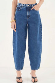 Calça Jeans Colcci Azul Mom Cintura Alta