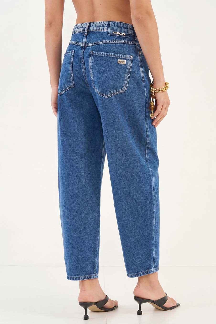 Calça Jeans Colcci Azul Mom Cintura Alta