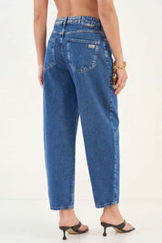 Calça Jeans Colcci Azul Mom Cintura Alta
