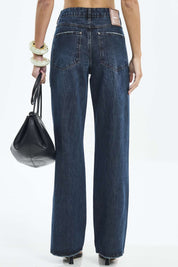 Calça Jeans Colcci Azul Reta Cintura Alta