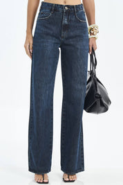 Calça Jeans Colcci Azul Reta Cintura Alta