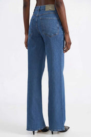 Calça Jeans Colcci Azul Wide Leg Cintura Alta