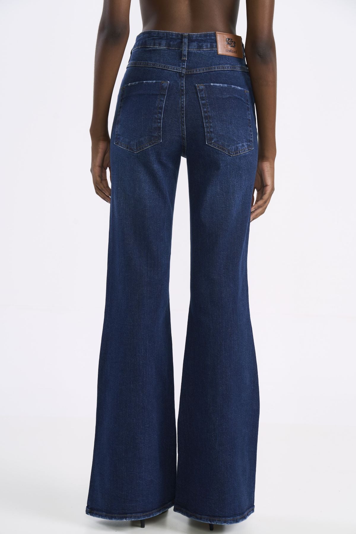 Calça Jeans Flare Colcci Azul Cintura Alta