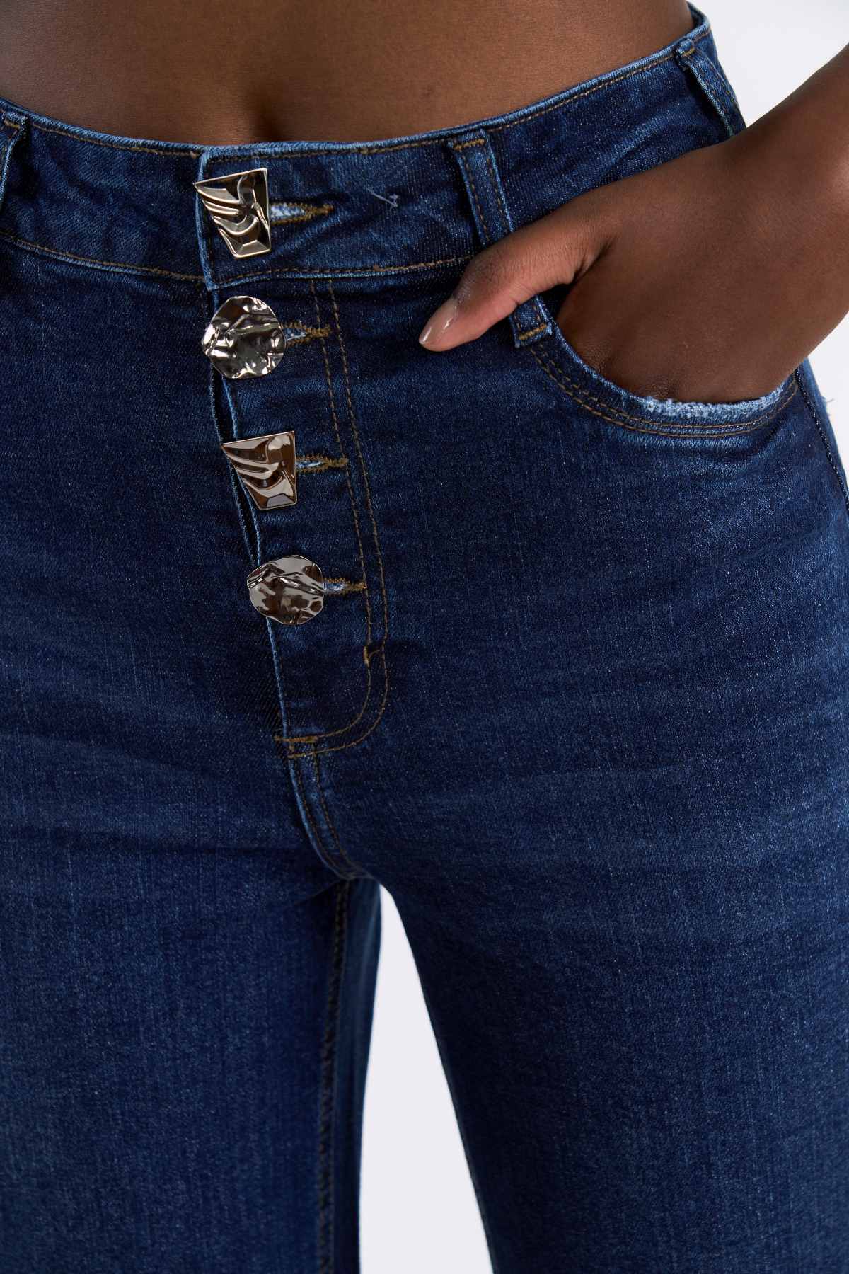 Calça Jeans Flare Colcci Azul Cintura Alta