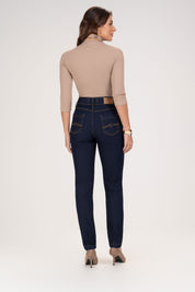 Calça Jeans Skinny Frysaide Azul Cintura Alta