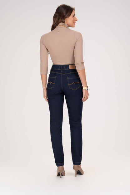 Calça Jeans Skinny Frysaide Azul Cintura Alta