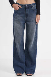 Calça Jeans Wide Leg Colcci Azul Lavagem