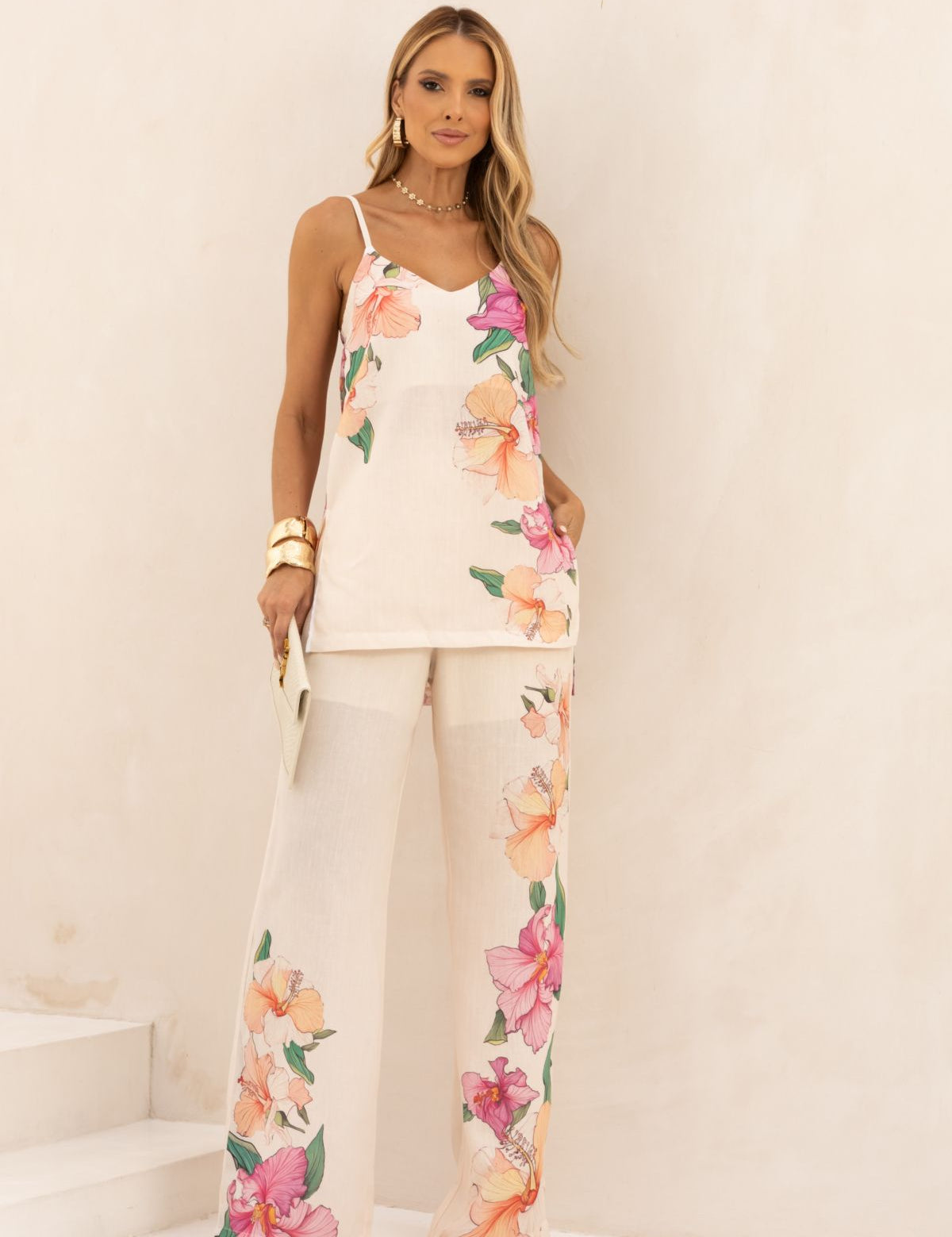 Calca Pantalona Estampa Brisa Leve Frysaide