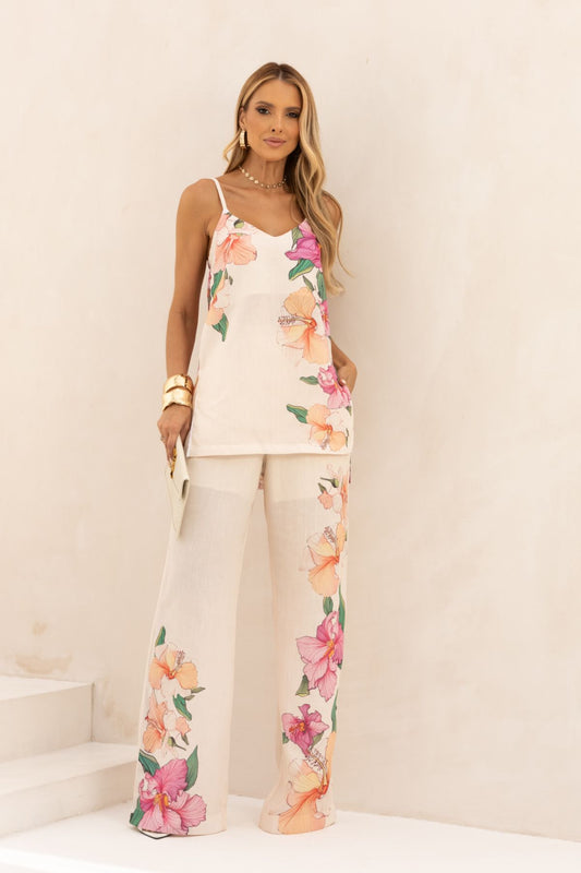 Calca Pantalona Estampa Brisa Leve Frysaide