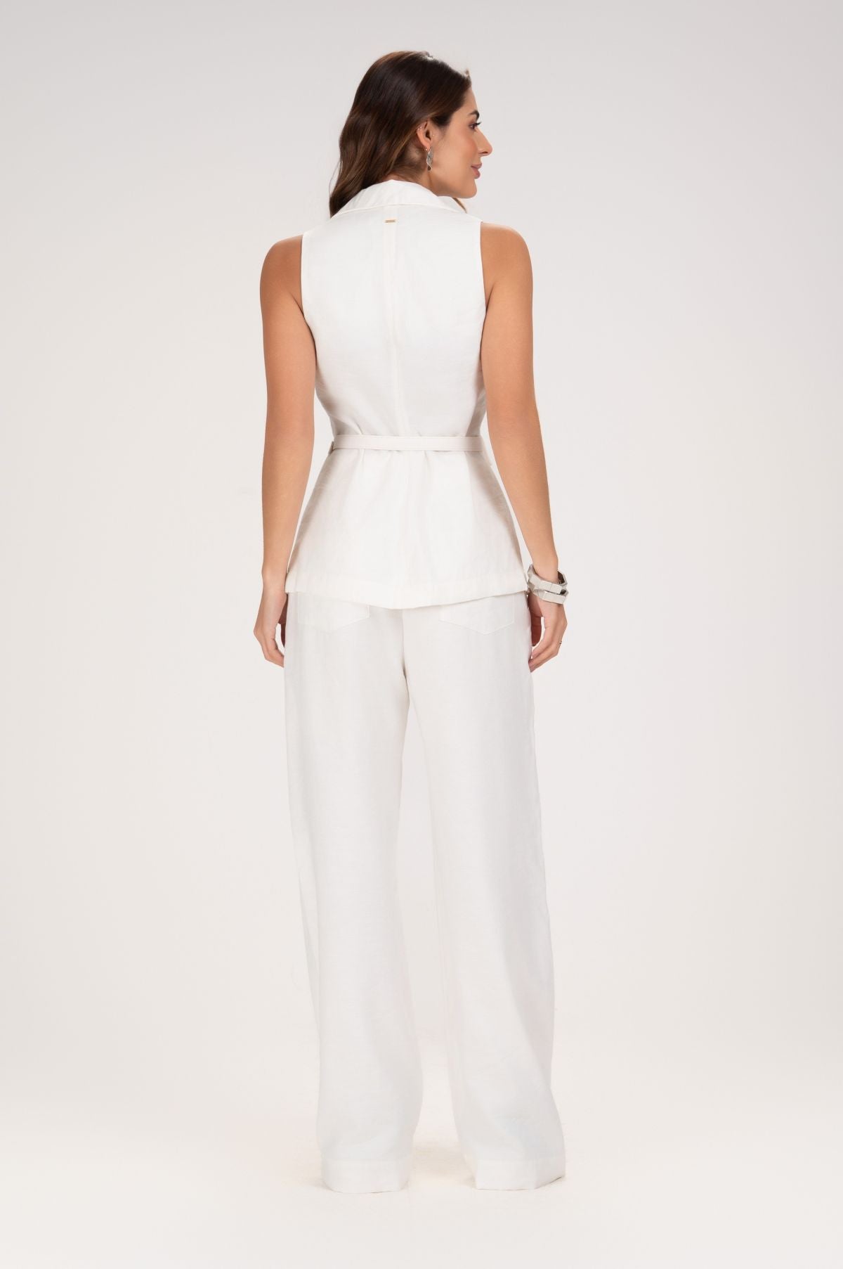 Calça Pantalona Frysaide Off White Alfaiataria