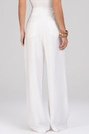 Calça Pantalona Frysaide Off White Alfaiataria