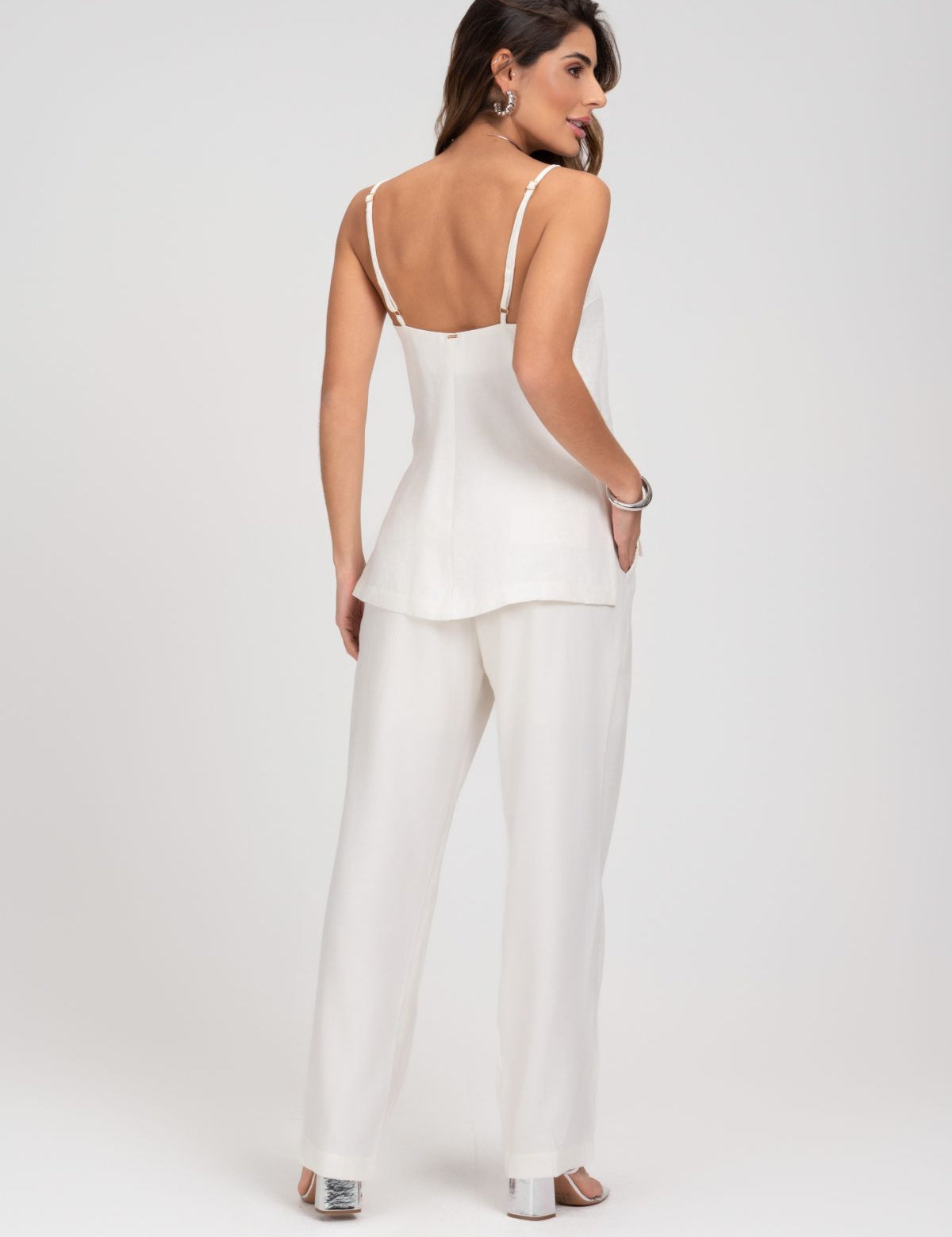 Calça Reta De Alfaiataria Off White Frysaide