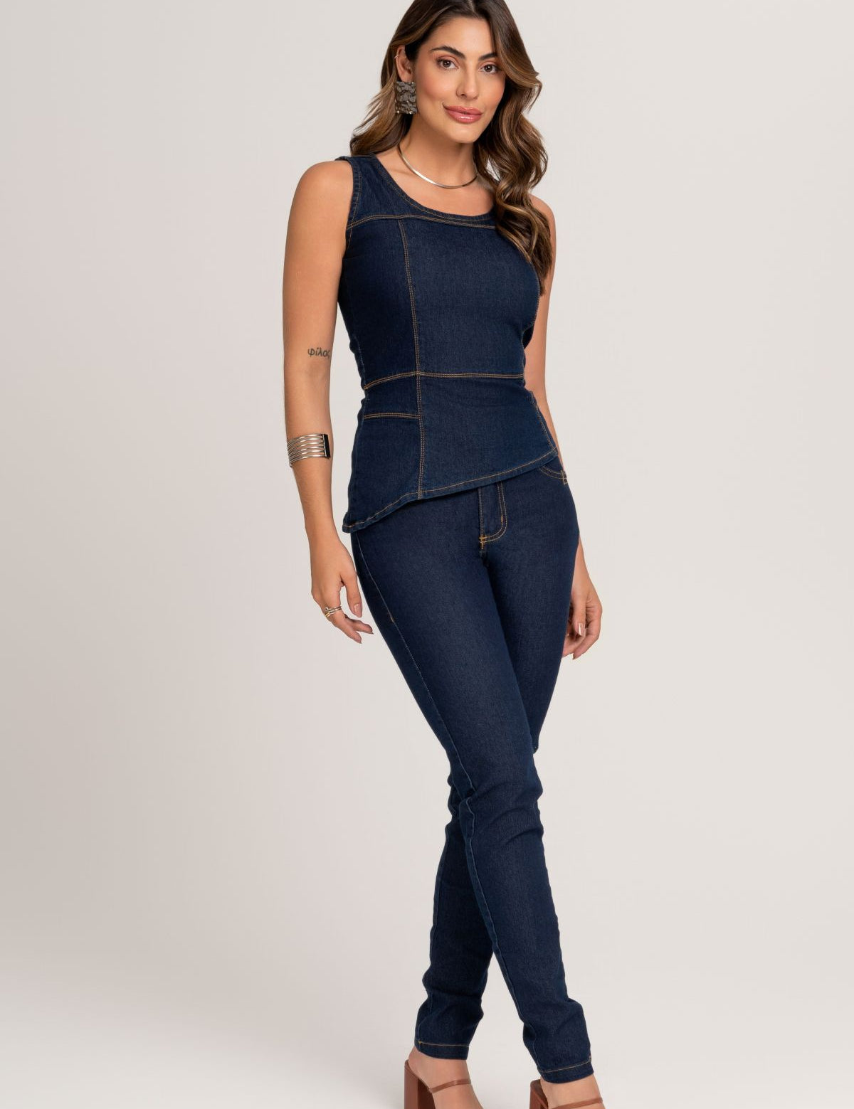 Calça Skinny Jeans Frysaide 