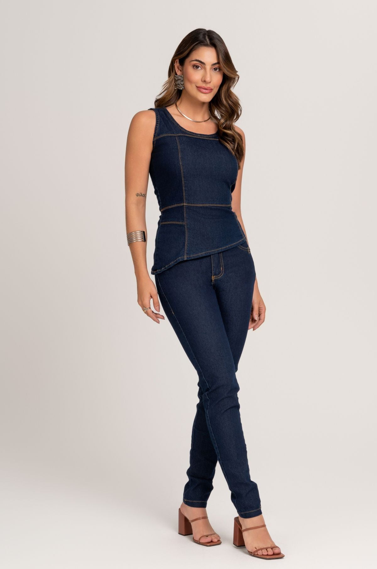 Calça Skinny Jeans Frysaide 