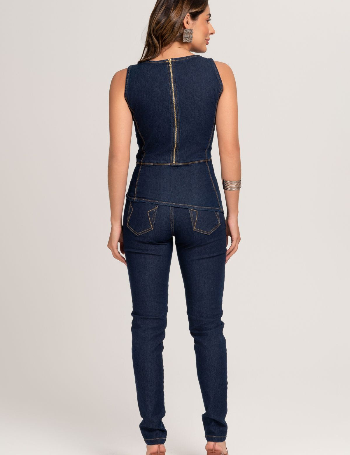 Calça Skinny Jeans Frysaide 