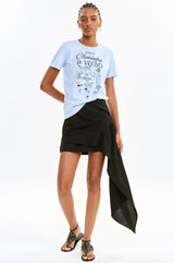 Camiseta Colcci Azul Claro Estampa Frontal