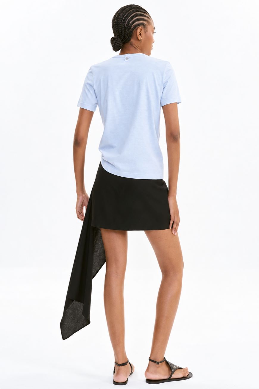 Camiseta Colcci Azul Claro Estampa Frontal