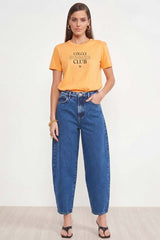 Camiseta Colcci Laranja Estampa Summer Club