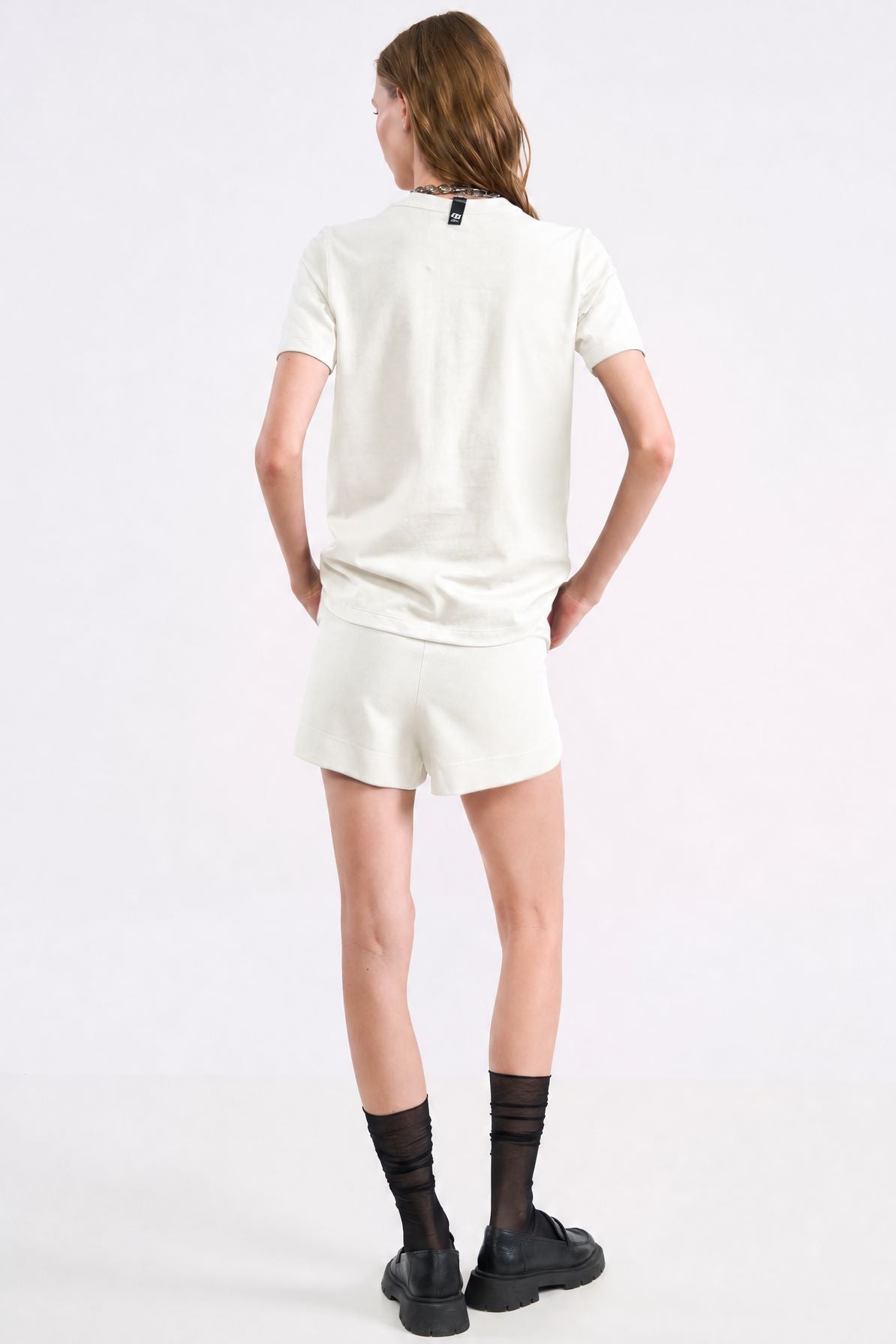 Camiseta Colcci Off White Aplicação Frontal