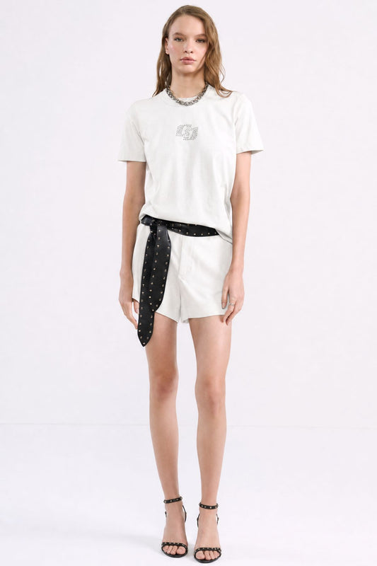 Camiseta Colcci Off White Aplicação Frontal
