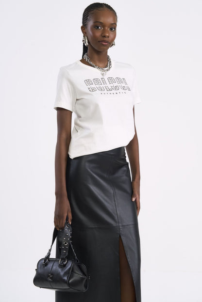 Camiseta Colcci Off White Estampa Localizada