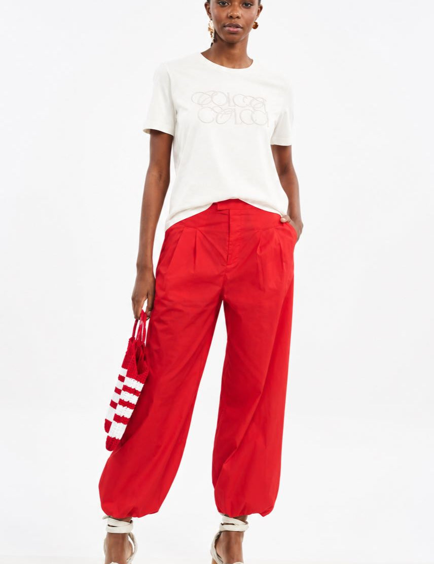 Camiseta Colcci Off White Logo Em Relevo