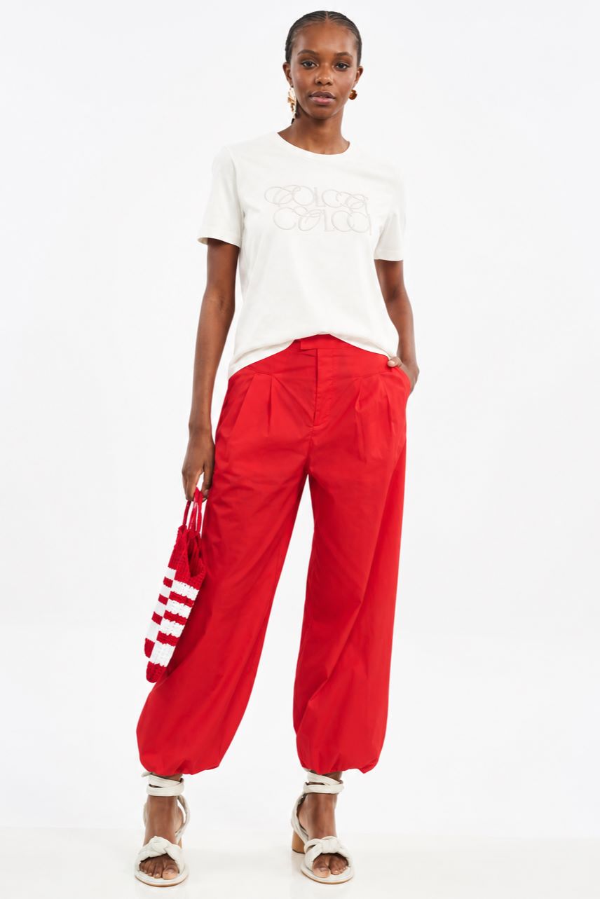 Camiseta Colcci Off White Logo Em Relevo