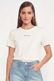 Camiseta Colcci Off White Logo Frontal