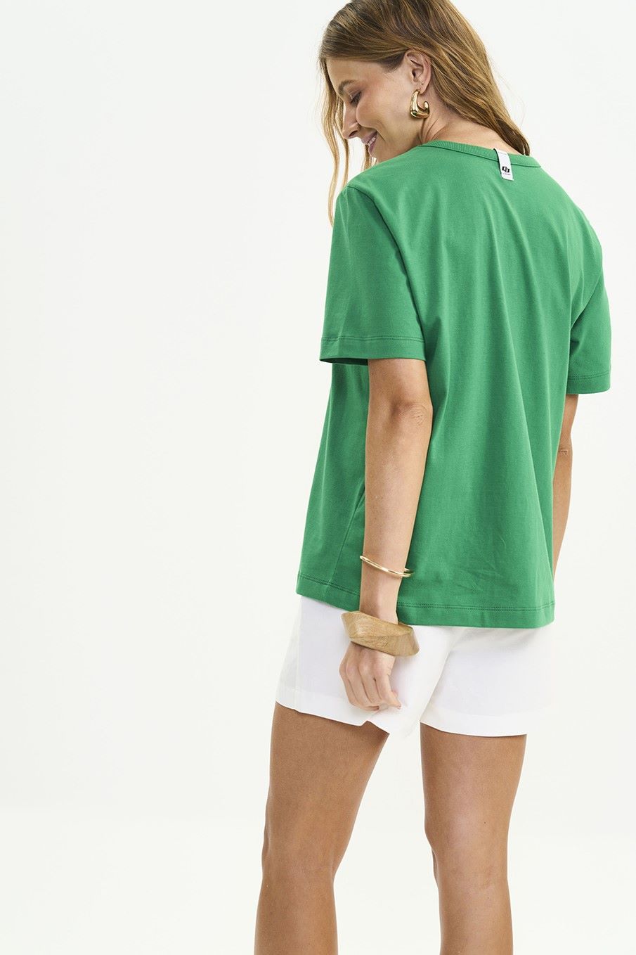Camiseta Colcci Verde Estampa Frontal Concha