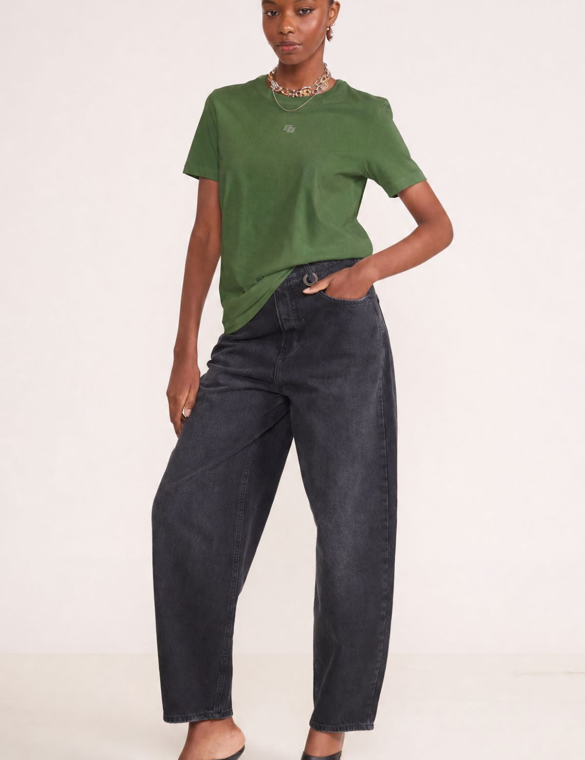 Camiseta Colcci Verde Estampa Localizada