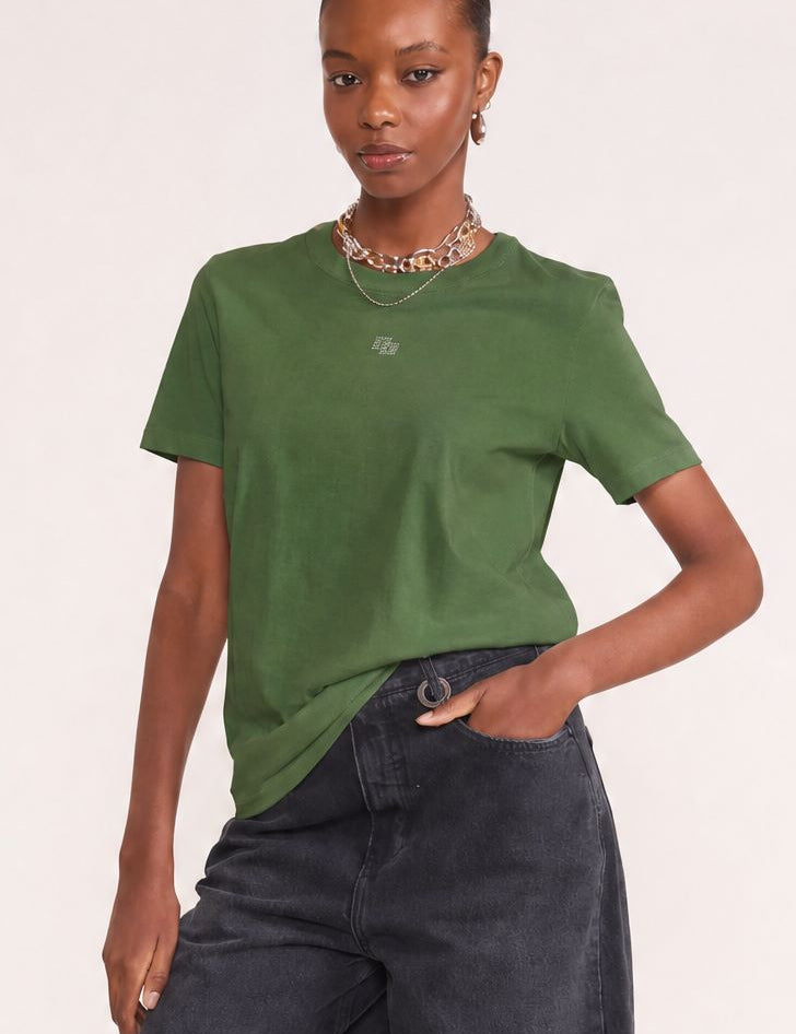 Camiseta Colcci Verde Estampa Localizada