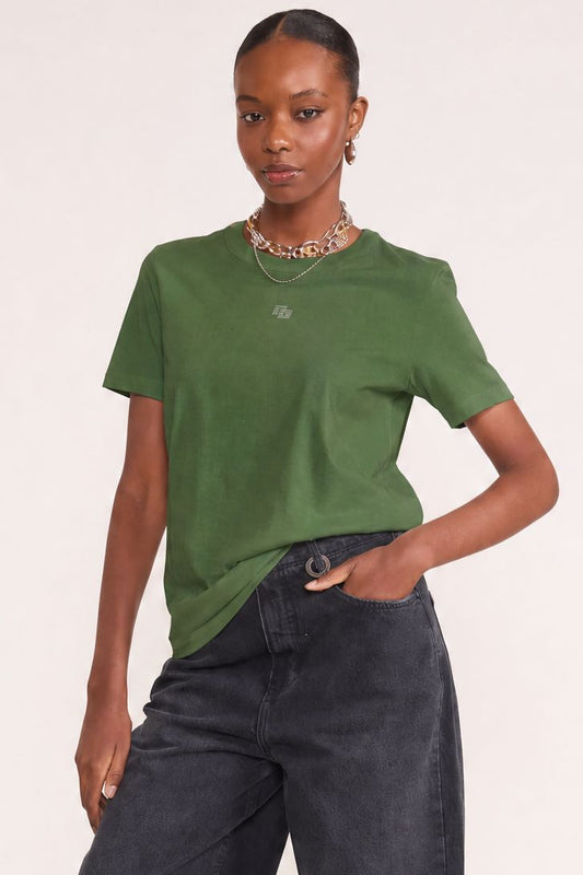 Camiseta Colcci Verde Estampa Localizada