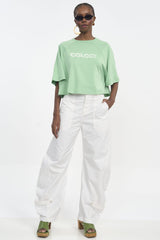 Camiseta Colcci Verde Logo Em Relevo