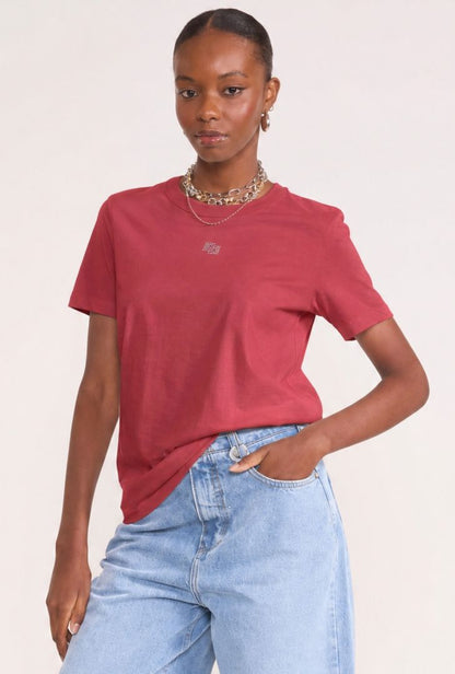 Camiseta Colcci Vinho Pedrarias Logo