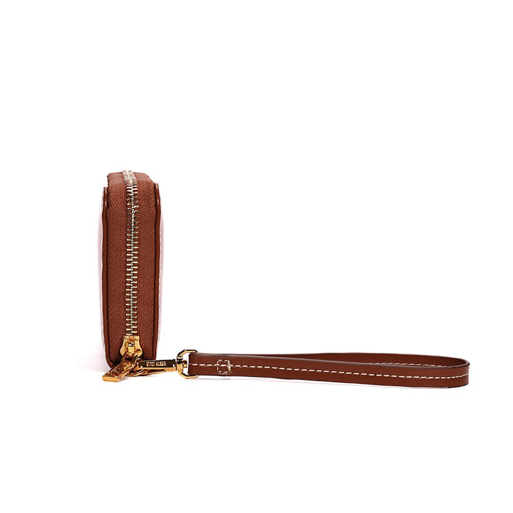 Carteira Grande Santa Lolla Caramelo Alça De Mão