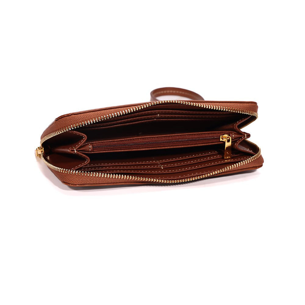 Carteira Grande Santa Lolla Caramelo Alça De Mão