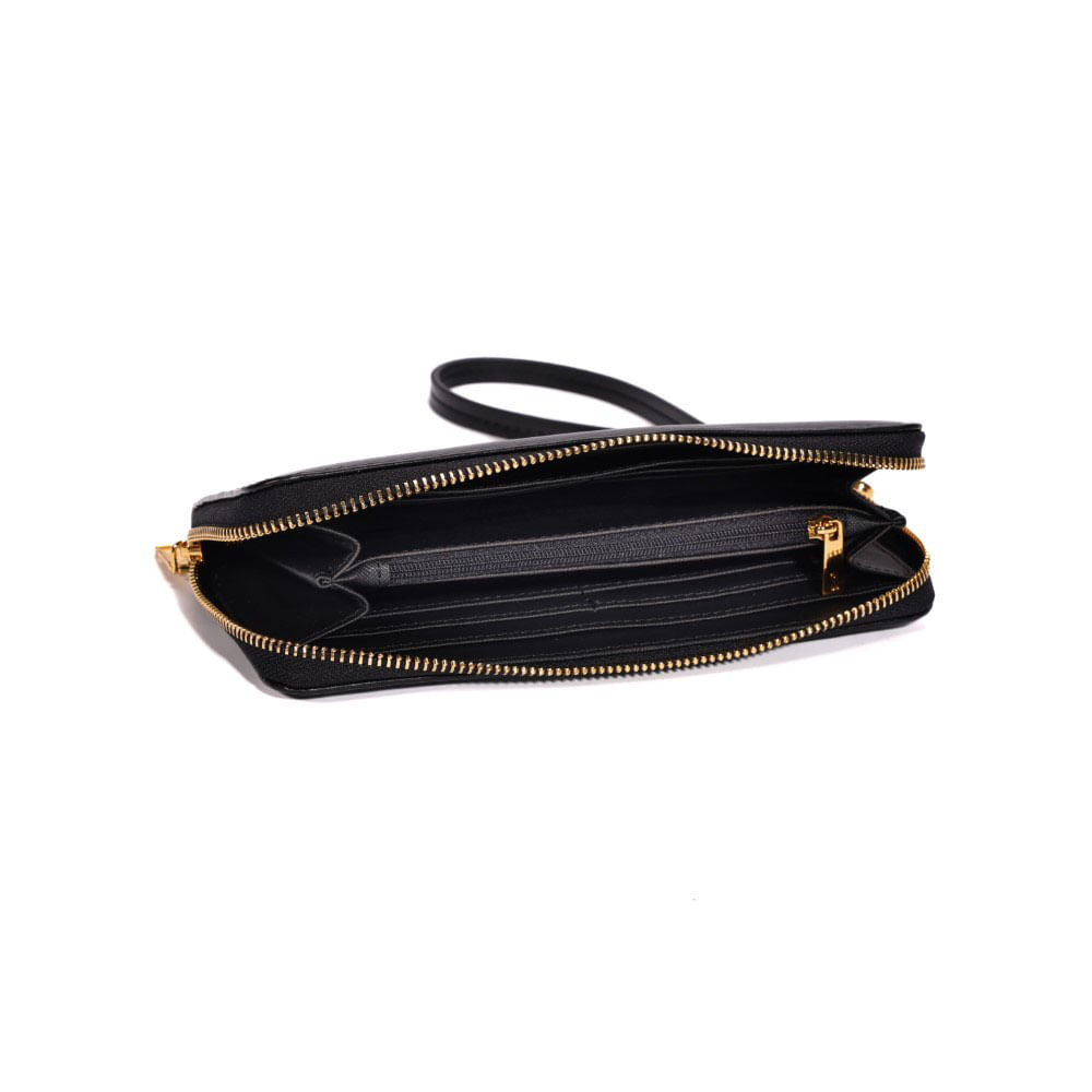 Carteira Grande Santa Lolla Preta Alça De Mão