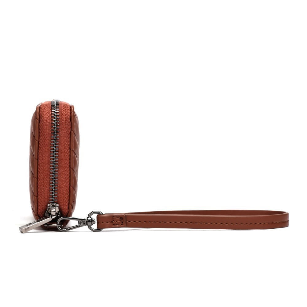 Carteira Marrom Santa Lolla Alça De Mão Matelassê