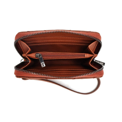 Carteira Marrom Santa Lolla Alça De Mão Matelassê