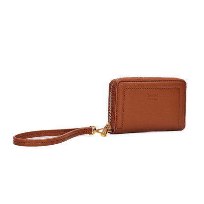 Carteira Pequena Santa Lolla Caramelo Alça De Mão