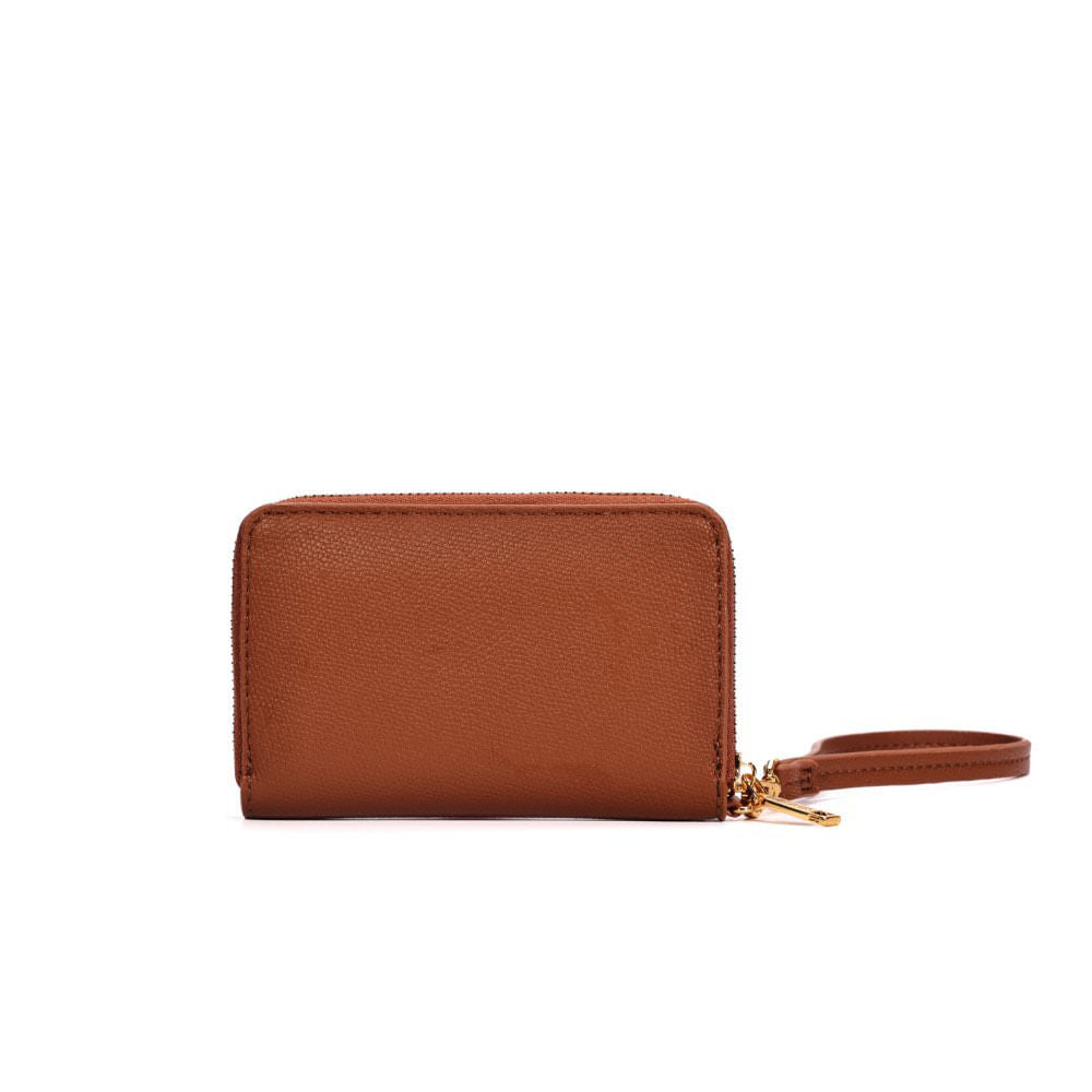 Carteira Pequena Santa Lolla Caramelo Alça De Mão