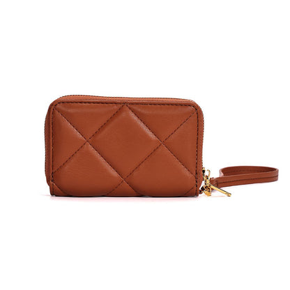 Carteira Pequena Santa Lolla Caramelo Alça De Mão