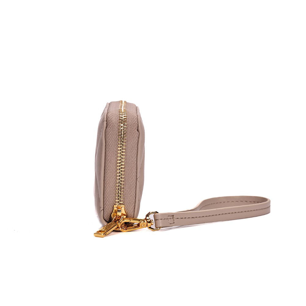 Carteira Pequena Santa Lolla Cinza Alça De Mão