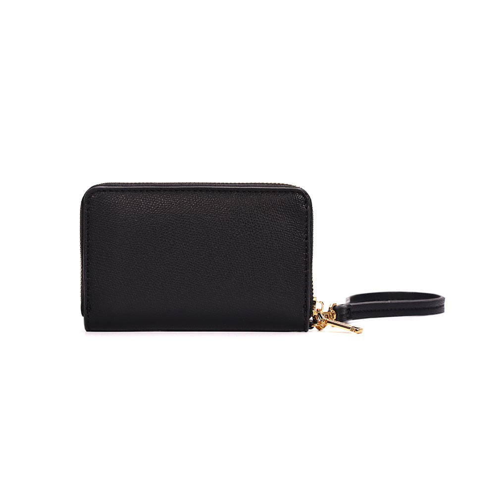 Carteira Pequena Santa Lolla Preta Alça De Mão