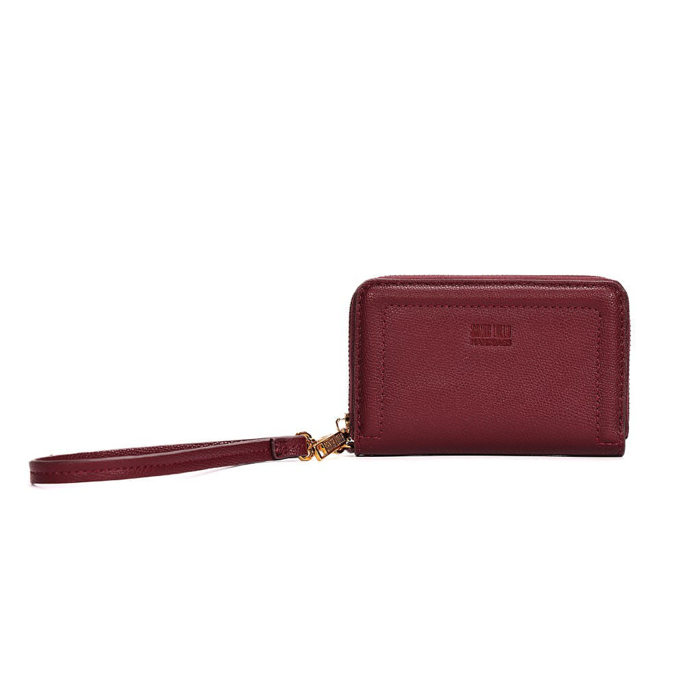 Carteira Pequena Santa Lolla Vermelha Alça De Mão