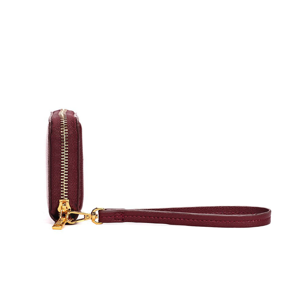 Carteira Pequena Santa Lolla Vermelha Alça De Mão