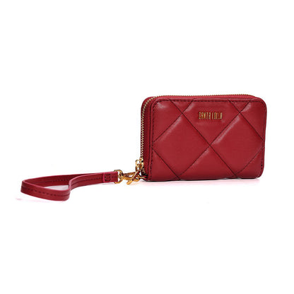 Carteira Pequena Santa Lolla Vermelha Soft Alça De Mão